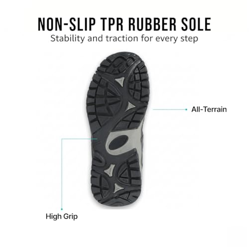 Northside Women's Monroe Low Hiking Shoe, Dark Gray/Dark Turquoise, 9 M US - Image 4