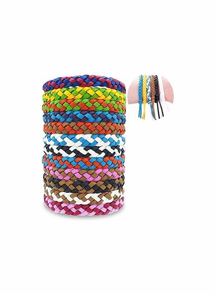 كاست ويف أساور طاردة البعوض ، 12 عبوة ملفوفة بشكل فردي ، خالية من مادة DEET ، سوار طبيعي ومقاوم للماء - Image 1