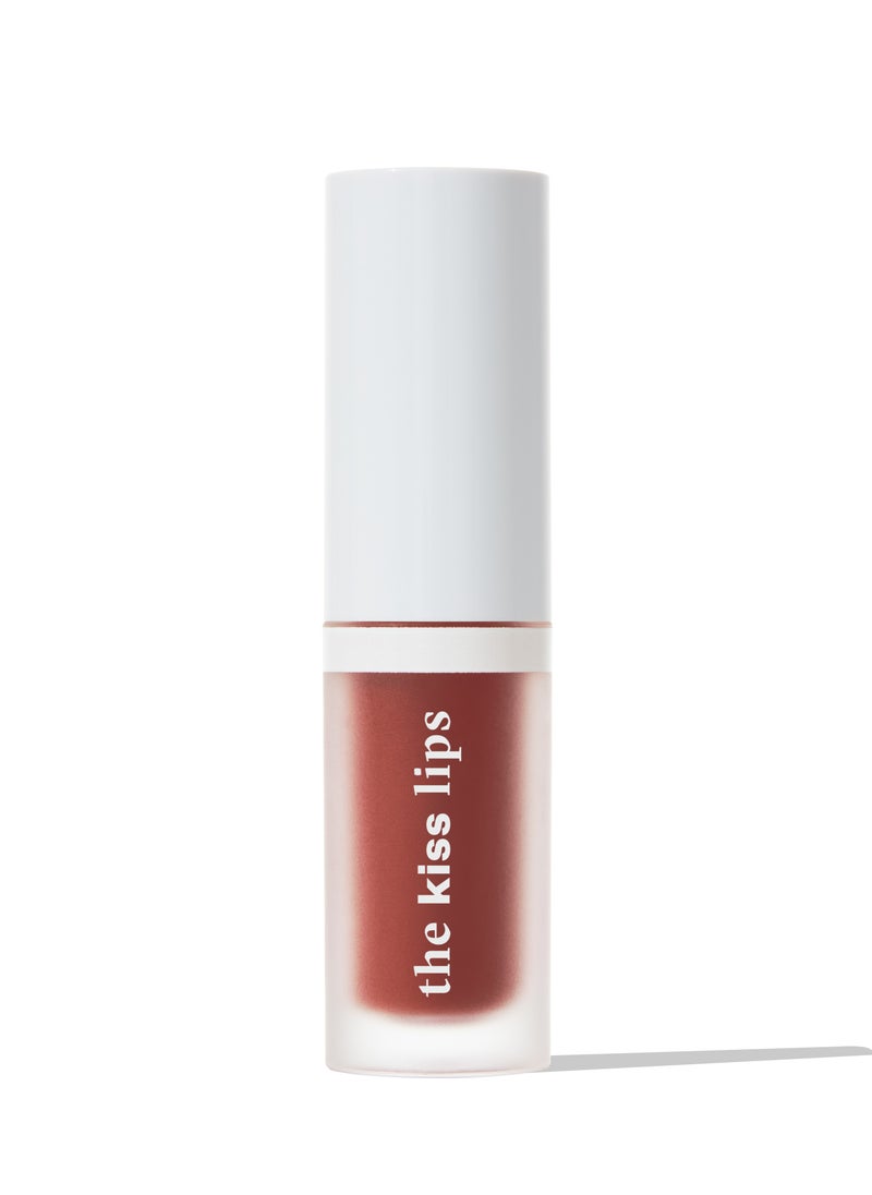 Paese - Kiss Lips Liquid Lipstick with Soft, Matte Finish, Light Formula, 04 Rusty Red - Image 1