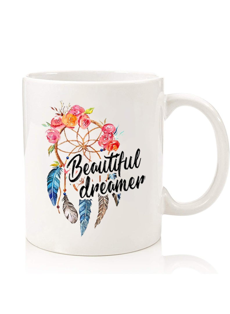 Theodor Premium Quality Two Sided Printed Coffee Mug Tea Cup For Home Office, Kids Men Women Beautiful Dreamer - Image 1