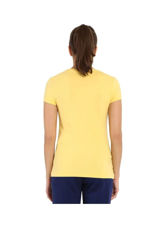 JOCKEY Jockey Women Cotton Round Neck T Shirt 1515 0105 BACRM Banana Cream Large