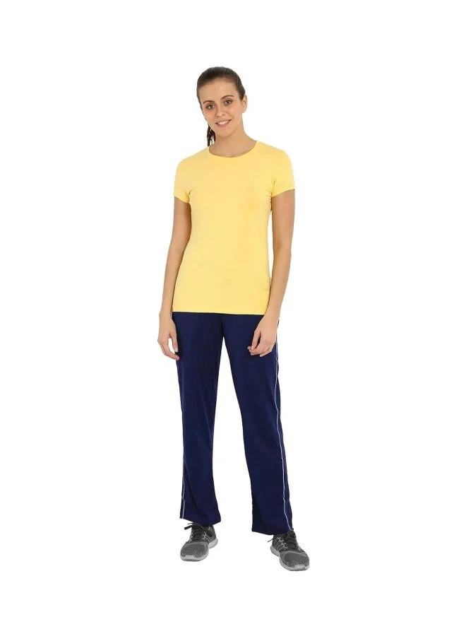 Jockey Banana Cream Women Cotton Round Neck T Shirt 1515 0105 BACRM Banana Cream Large for Women | Best Price UAE