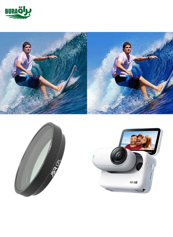 BURAQ For Insta360 GO 3S JUNESTAR Camera Lens Filter, Filter:CPL  - Image 1