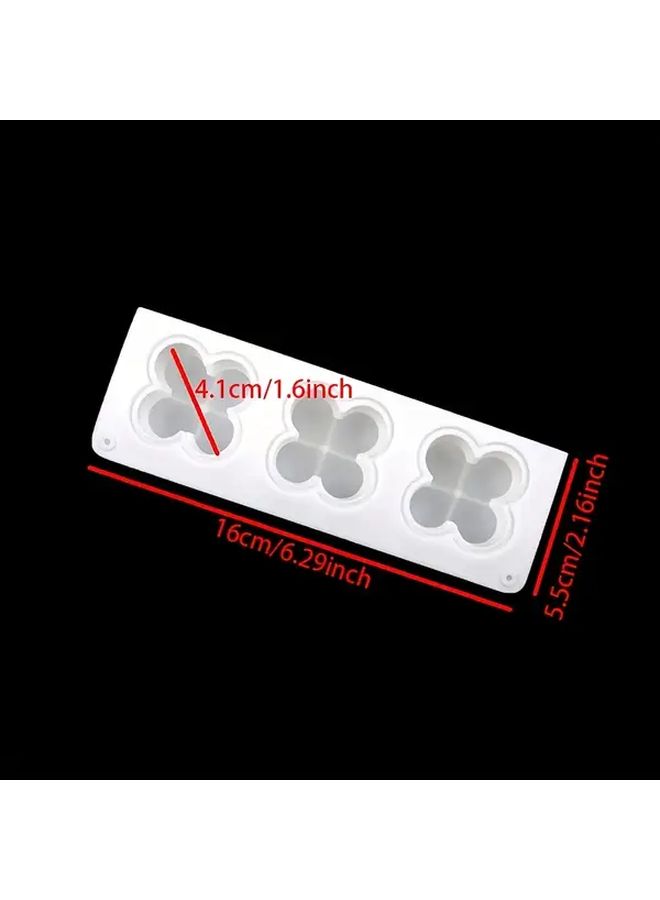 White Magic Cube 3 Hole Silicone Baking Mold Non Stick Heat Resistant 428F - Image 3