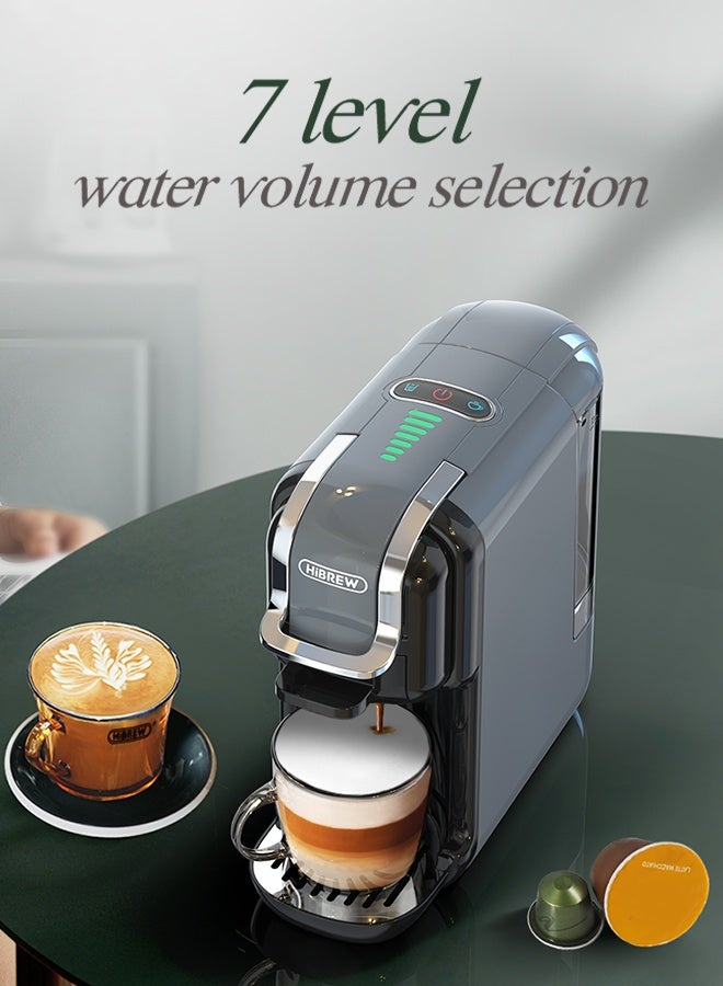 HiBREW Multiple Capsule Coffee Machine Hot/Cold Capsule ESE Pod Ground Coffee Cafeteria 5 in 1 H2B-grey - Image 2