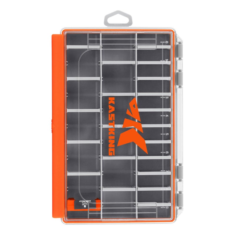 KastKing HyperSeal Waterproof Fishing Tackle Box, Waterproof 3600 and 3700 Tackle Trays, Organizer with Removable Dividers, Lure Box and Terminal Tackle Storage - Image 1