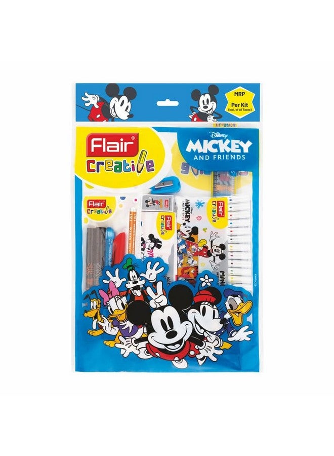 Flair Flair Creative Series Disney Mickey Mouse Stationery Kit | Combination of 58 Assorted Items | Smart Kit for Your Creative Need & Fun Learning | Ideal Gift Set for Kids | Pack of 1 - Image 1