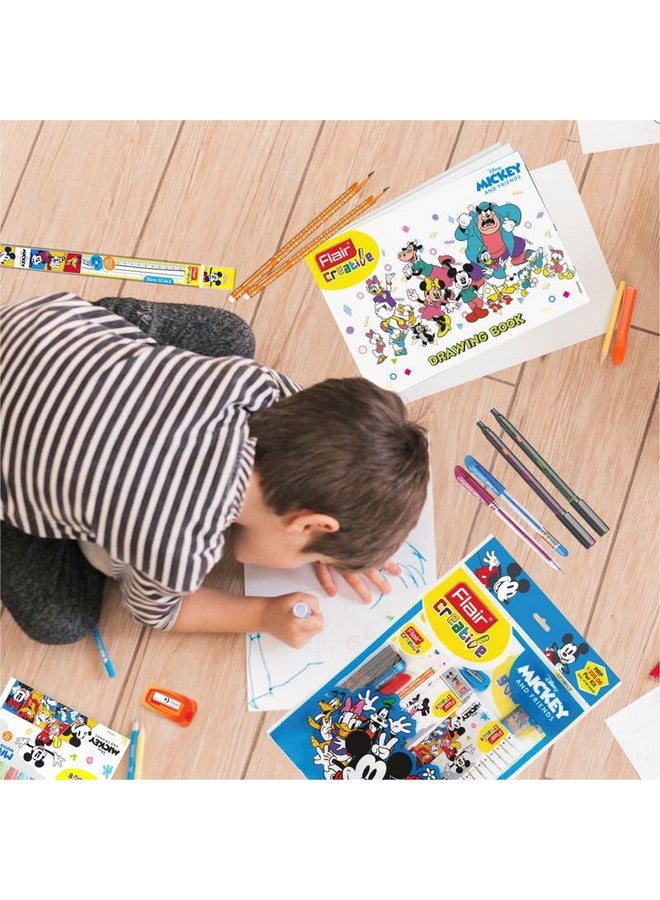 Flair Flair Creative Series Disney Mickey Mouse Stationery Kit | Combination of 58 Assorted Items | Smart Kit for Your Creative Need & Fun Learning | Ideal Gift Set for Kids | Pack of 1 - Image 5