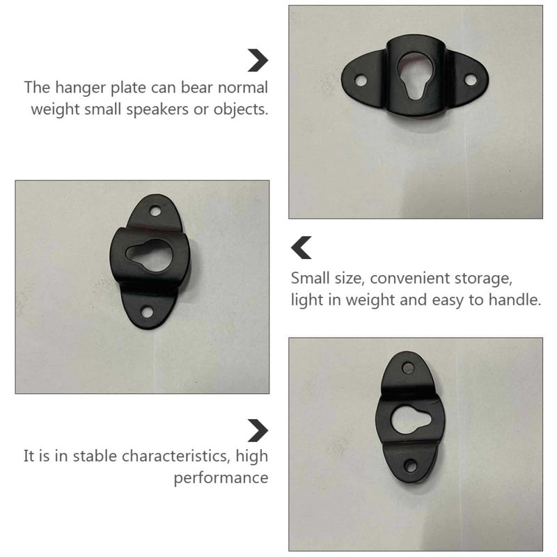 10 Pack Iron Speaker Wall Mount Hanger Plate Connectors for Home and Outdoor Audio - Image 4
