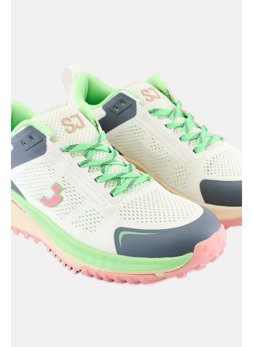 SJ Women Lace Up Outdoor Shoes, Multicolor  - Image 3