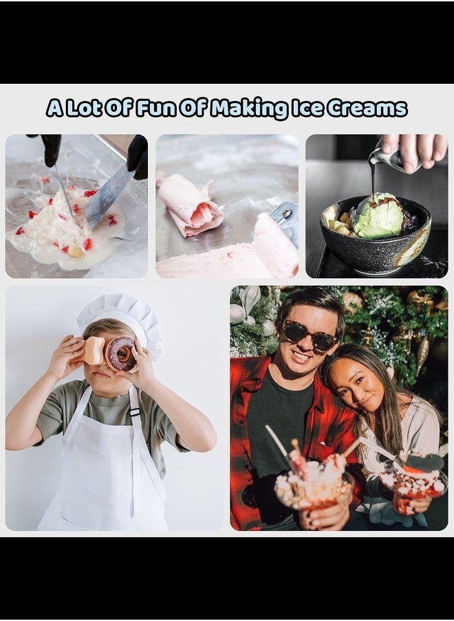 Generic - Ice Cream Roll Maker Rolled Ice Cream Machine, Sweet Spot Pan, Instant Cold Plate, Ideal for Making Rolled Ice Cream Soft Serve Slushies Frozen Yogurt Sorbet and Gelato - Image 1