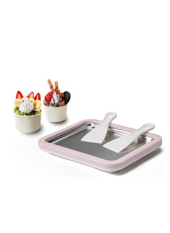 Ice Cream Roll Maker Rolled Ice Cream Machine, Sweet Spot Pan, Instant Cold Plate, Ideal for Making Rolled Ice Cream Soft Serve Slushies Frozen Yogurt Sorbet and Gelato