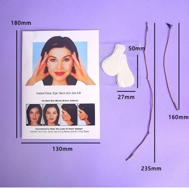 Face Lift Tape: White - Invisible Facial Tape for Instant Skin Lifting - Image 2