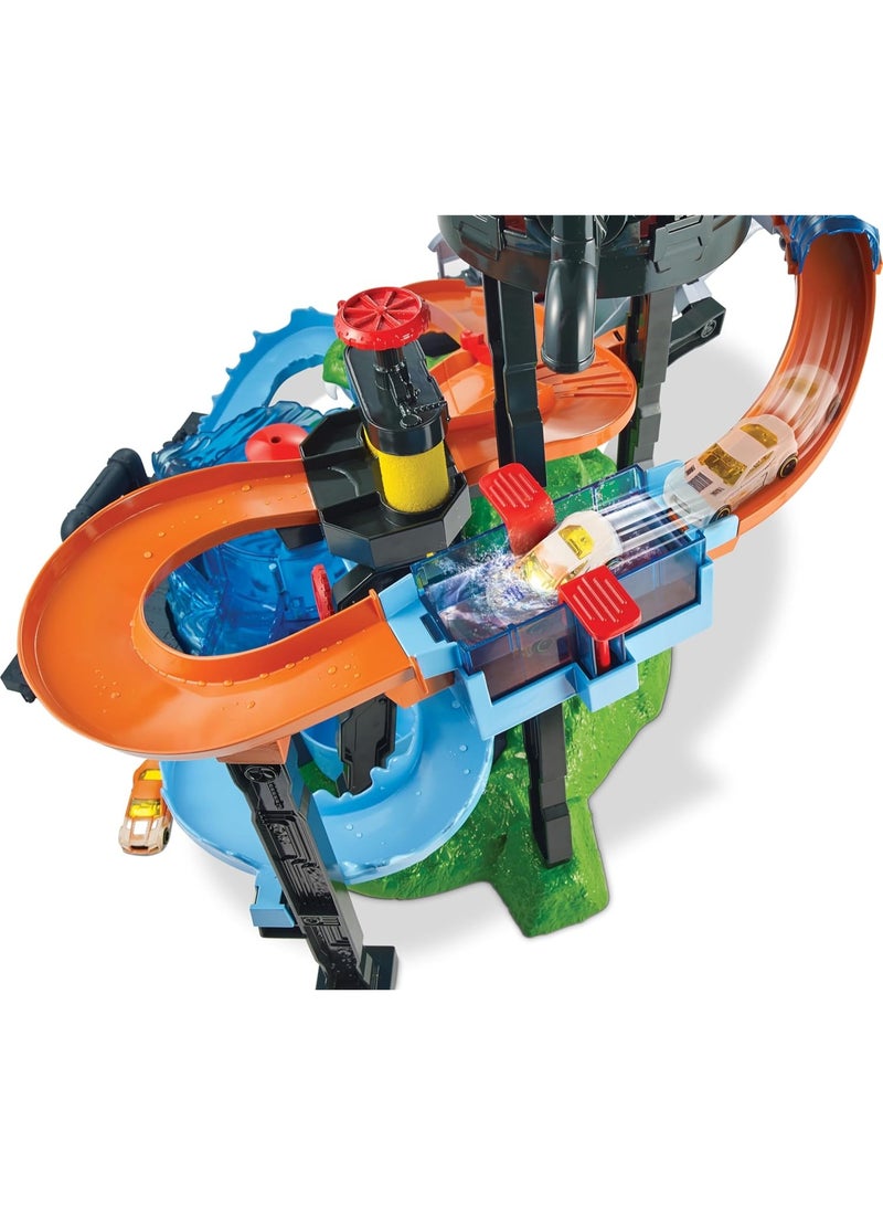 Hot Wheels مجموعة اللعب لغسل السيارات هيو كولور شيفترز ألتيميت غايتور - Image 5