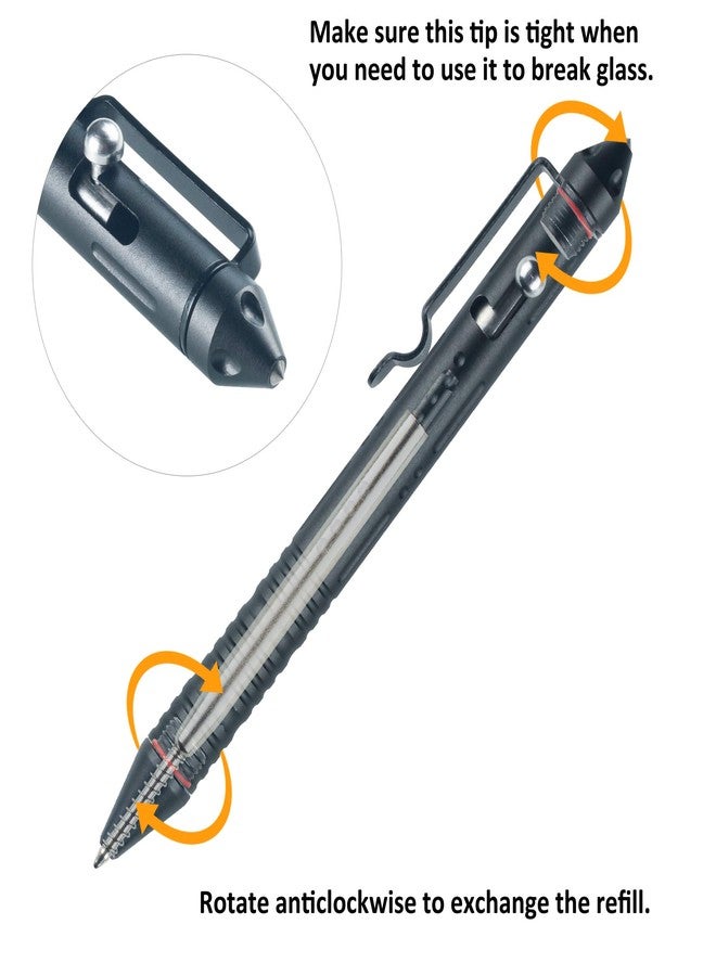 SMOOTHERPRO Bolt Action Pen with Tungsten Side 3 Colors for EDC Pocket Color Gray(TP157) - Image 2