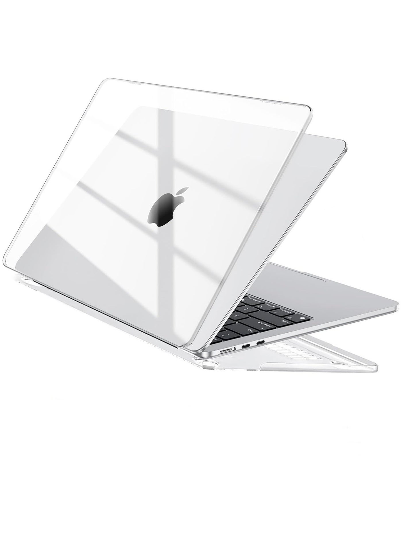 Crystal Clear Casefor MacBook Air 13 Inch 2020/2019/2018 ReleaseA M1/A1932/A2179/A2337 - Sturdy Protective Plastic Hard Shell Case Cover for MacBook Air M1 13 inch - Crystal Clear