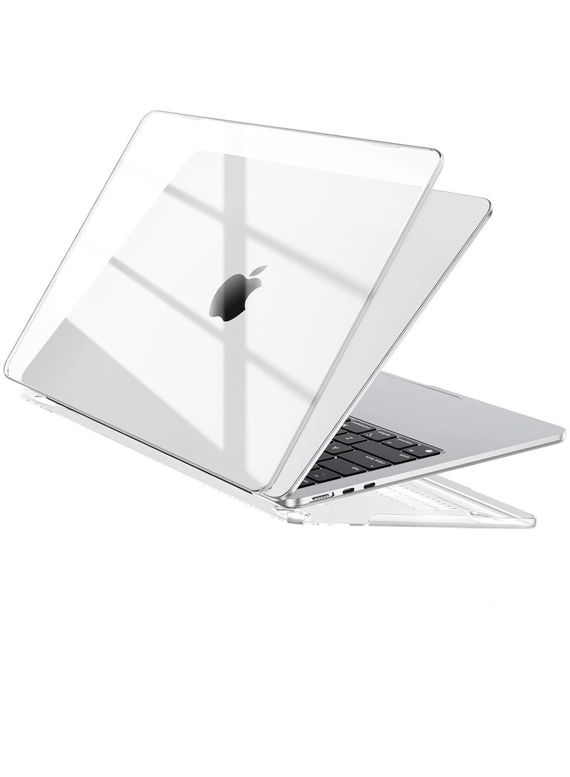 مافانز حافظة شفافة كريستالية لجهاز ماك بوك إير 13 بوصة إصدارات 2020/2019/2018 (موديلات M1/A1932/A2179/A2337) - غطاء حماية صلب ومتين من البلاستيك لجهاز ماك بوك إير M1 مقاس 13 بوصة - شفاف كريستالي - Image 1