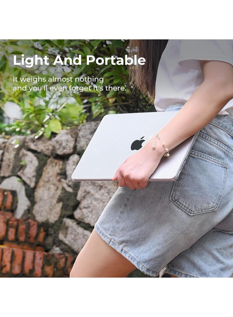 مافانز حافظة شفافة كريستالية لجهاز ماك بوك إير 13 بوصة إصدارات 2020/2019/2018 (موديلات M1/A1932/A2179/A2337) - غطاء حماية صلب ومتين من البلاستيك لجهاز ماك بوك إير M1 مقاس 13 بوصة - شفاف كريستالي - Image 5
