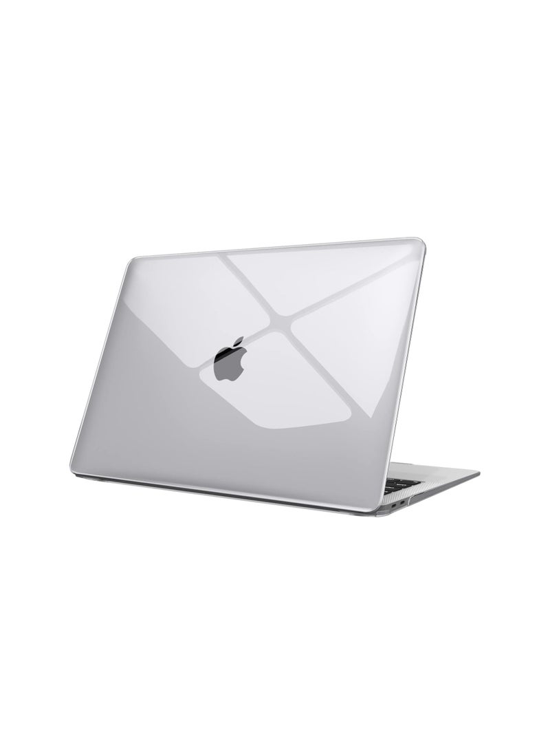 Mufaens Crystal Clear Casefor MacBook Air 13 Inch 2020/2019/2018 ReleaseA M1/A1932/A2179/A2337 - Protective Snap On Hard Shell Cover for New MacBook Air 13 Retina Display with Touch ID, Crystal Clear  - Image 1