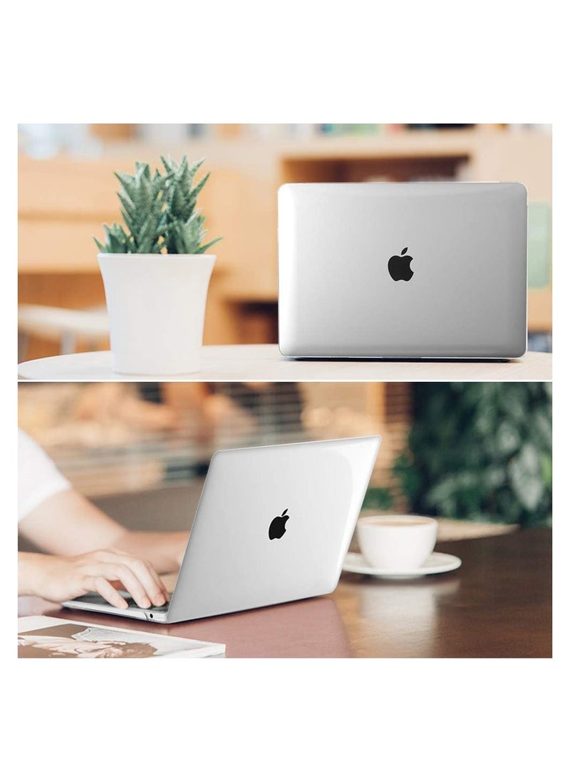 Mufaens - Crystal Clear Casefor MacBook Air 13 Inch 2020/2019/2018 ReleaseA M1/A1932/A2179/A2337 - Protective Snap On Hard Shell Cover for New MacBook Air 13 Retina Display with Touch ID, Crystal Clear - Image 1