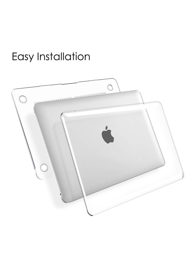 Mufaens Crystal Clear Casefor MacBook Air 13 Inch 2020/2019/2018 ReleaseA M1/A1932/A2179/A2337 - Protective Snap On Hard Shell Cover for New MacBook Air 13 Retina Display with Touch ID, Crystal Clear  - Image 3