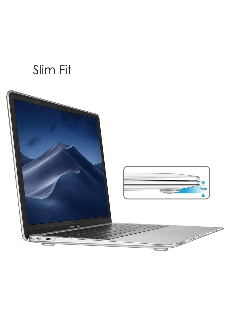 Mufaens Crystal Clear Casefor MacBook Air 13 Inch 2020/2019/2018 ReleaseA M1/A1932/A2179/A2337 - Protective Snap On Hard Shell Cover for New MacBook Air 13 Retina Display with Touch ID, Crystal Clear  - Image 5