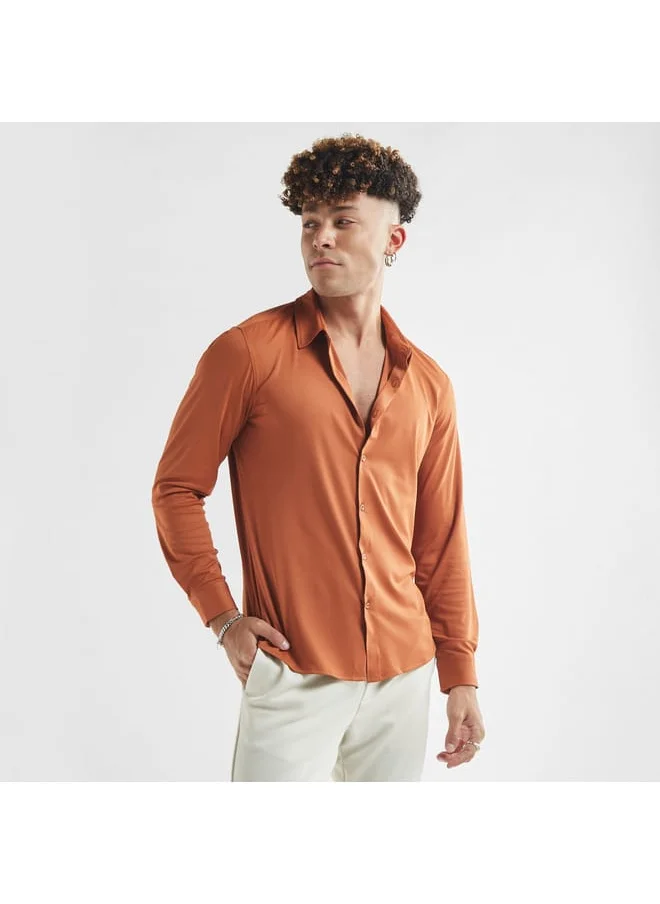FAV Solid 4-Way Stretch Shirt