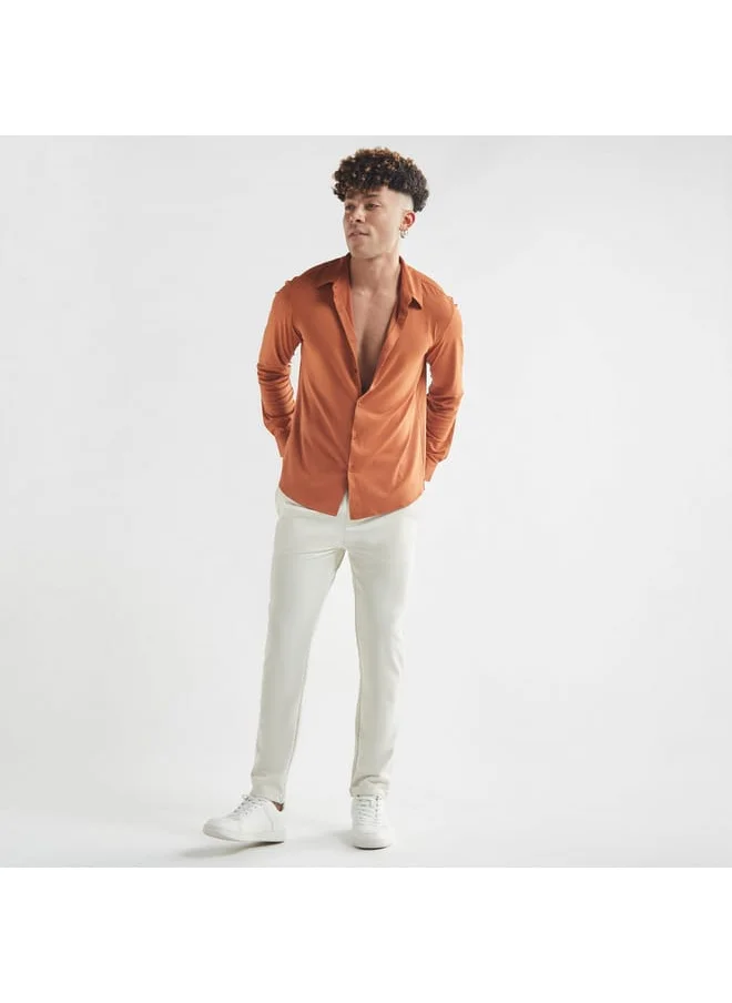 FAV Solid 4-Way Stretch Shirt