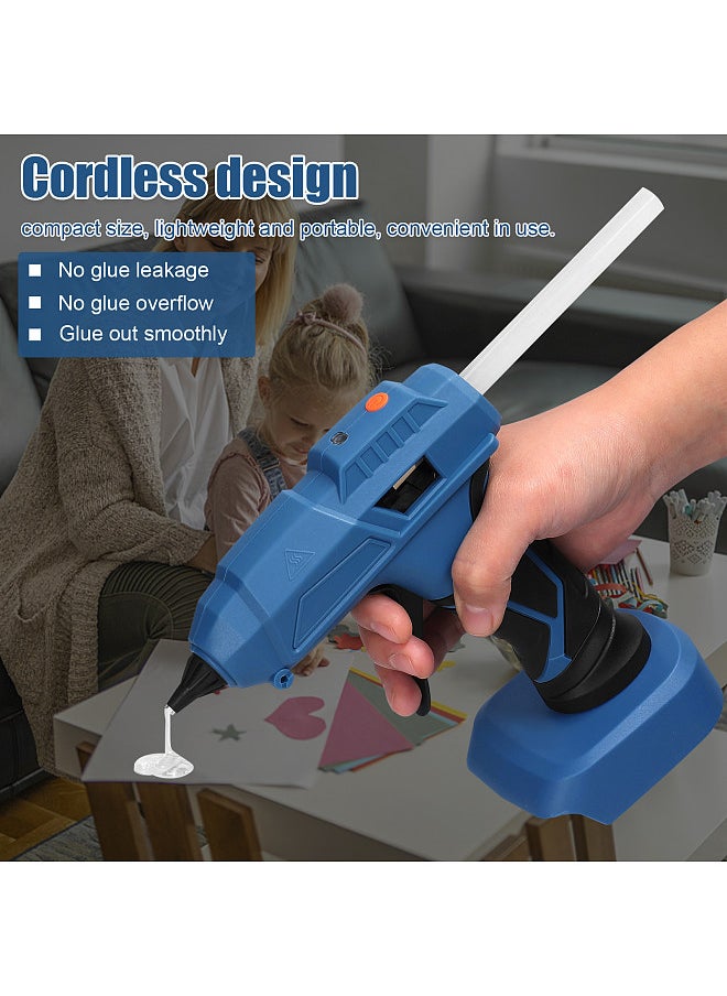 Generic Professional Cordless Hot Melt Glue Machine Portable Home Use Hot Melt Glue Machine Craft DIY Repairing Tool Kits with GlueSticks  - Image 2