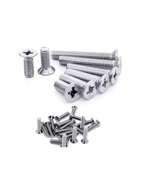 KNP Machine Screws Bolts of Size 3.5x60mm are Versatile Fasteners Designed for Use in Metalworking and Other Applications Requiring Precise and Secure Fastening This Pack Includes 5 Screws Each Crafted to Deliver Reliability and Strength.