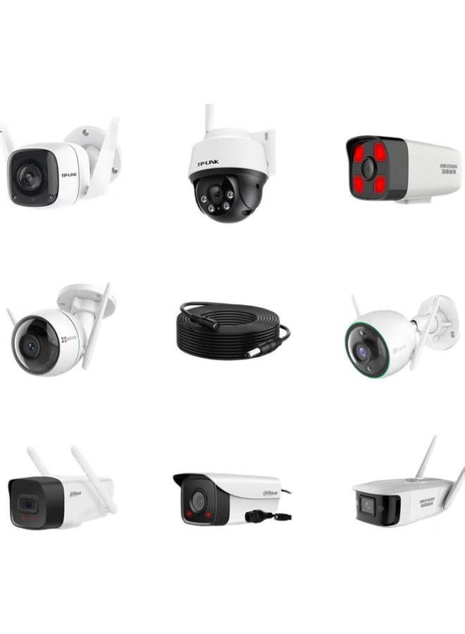 Trendsetter Power Extension Cable For Hikvision, Dahua, Tp-Link, And Xiaomi Cameras, 10 Meters, 12V, Outdoor Surveillance, Dc Male To Female 5521 Power Cord - Image 3