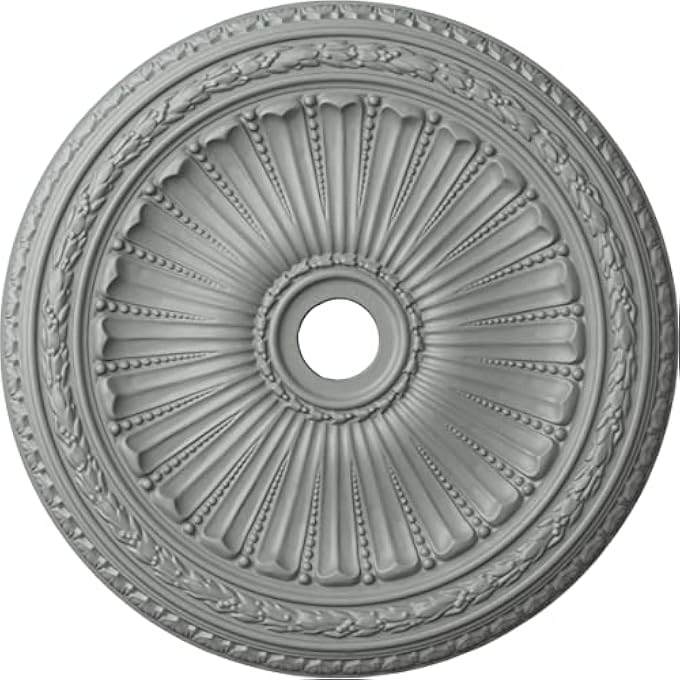 CM35VI VICEROY CEILING MEDALLION, 35 1/8"OD X 4 7/8"ID X 2 1/2"P (FITS CANOPIES UP TO 4 7/8"), FACTORY PRIMED - Image 1