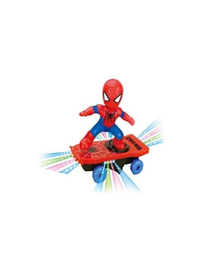 HALAMODO Spiderman Rotating Toy Car With Music  - Image 3