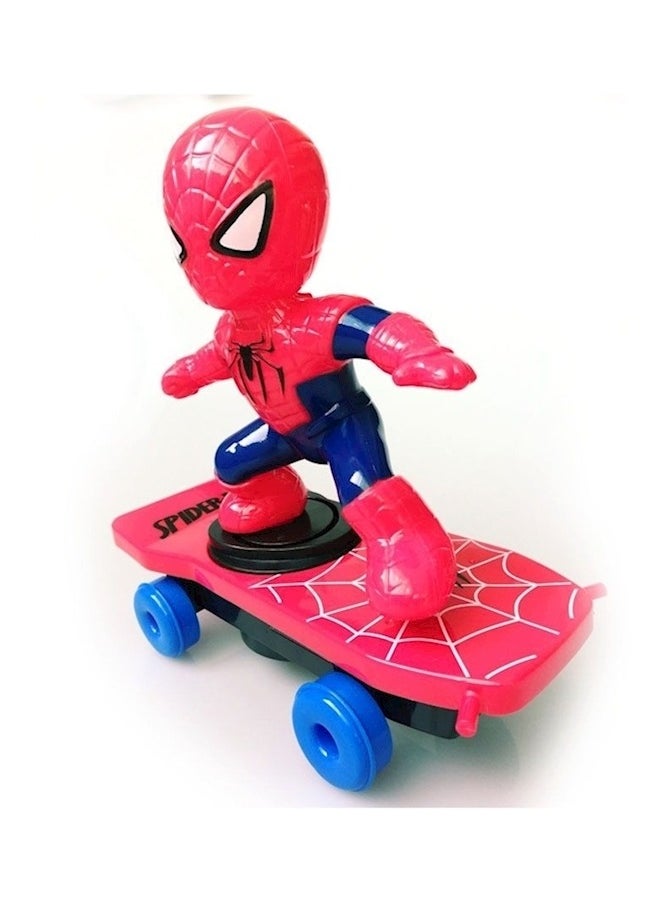 HALAMODO Spiderman Rotating Toy Car With Music  - Image 2