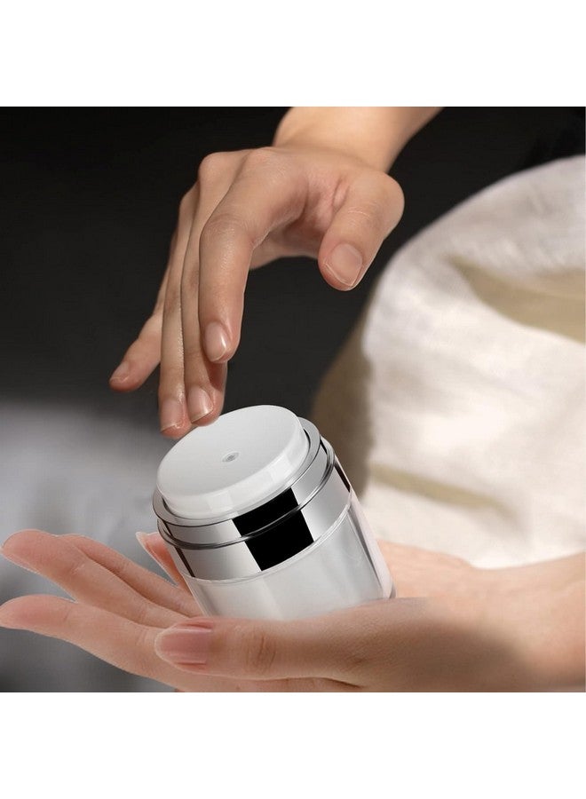 Rexez Rexez Travel Cream Dispenser Bottle for Toiletries 1pcs-50ML,Leak-Proof Refillable Airless Cosmetic Container with Pump for Thick Moisturizer Cream,Body Lotion,Skincare, Vacuum Bottle Dispenser - Image 5