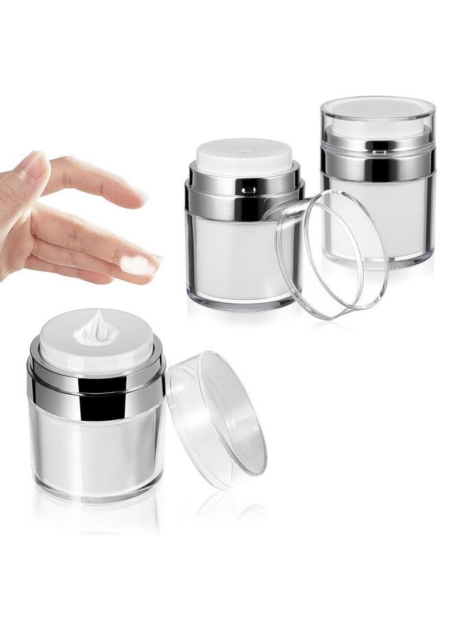 Rexez Rexez Travel Cream Dispenser Bottle for Toiletries 1pcs-50ML,Leak-Proof Refillable Airless Cosmetic Container with Pump for Thick Moisturizer Cream,Body Lotion,Skincare, Vacuum Bottle Dispenser - Image 1