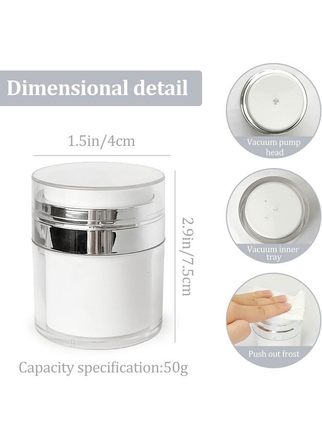 Rexez Rexez Travel Cream Dispenser Bottle for Toiletries 1pcs-50ML,Leak-Proof Refillable Airless Cosmetic Container with Pump for Thick Moisturizer Cream,Body Lotion,Skincare, Vacuum Bottle Dispenser - Image 3