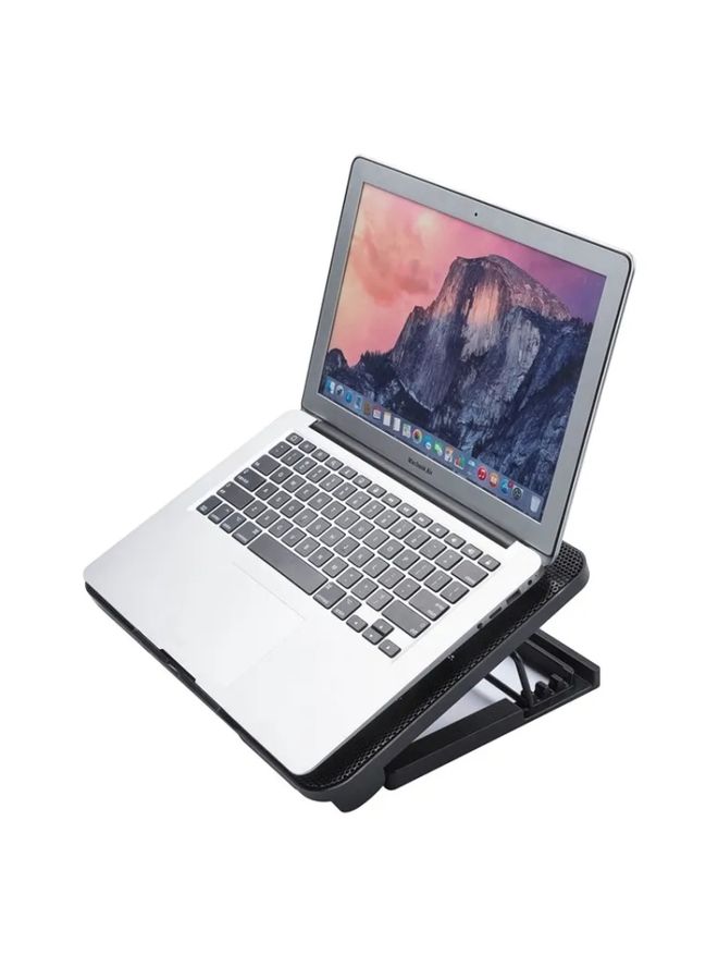 BURAQ N99F1 Slim Silent Fan Laptop Desktop Cooling Pad with Adjustable Stand  - Image 2