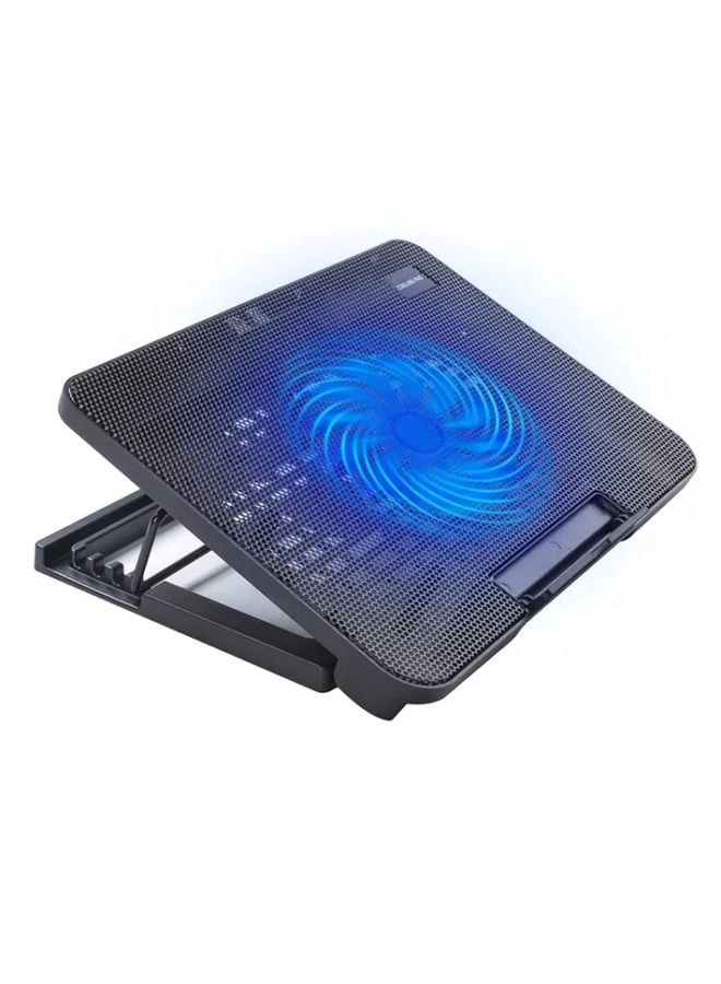 BURAQ N99F1 Slim Silent Fan Laptop Desktop Cooling Pad with Adjustable Stand  - Image 1