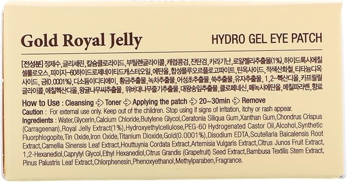 Koelf Gold Royal Jelly Hydro Gel Eye Patch 60 x Pieces The Eye Patch of Elf - Image 3