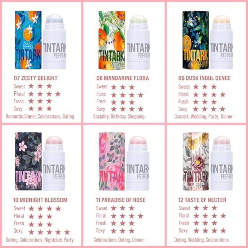 Tintark Solid Perfume Stick, Portable Travel Perfumes for Women's Fragrances Long Lasting, Inspired by Rose Of No Man's Land Perfume, 0.53 ounce, Natural & Clean (11 PARADISE OF ROSE) - Image 4
