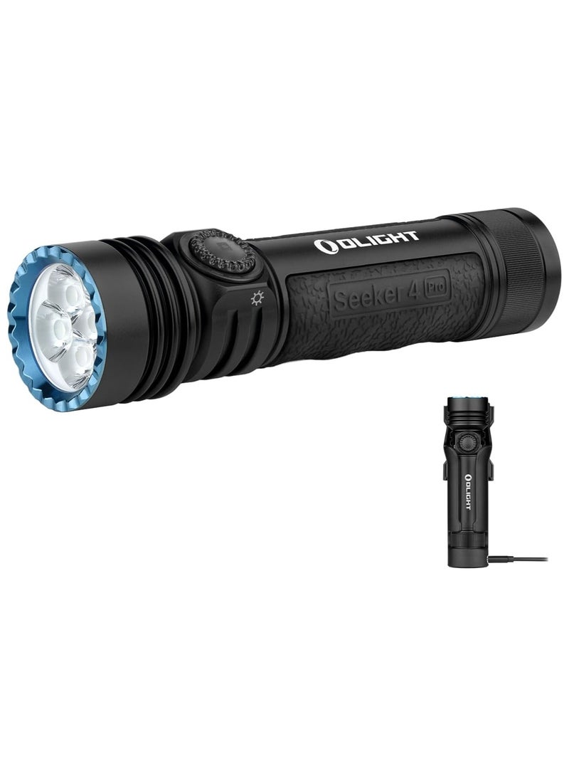 أولايت مصابيح قابلة لإعادة الشحن 4600 لومن ضوء ساطع عالي القوة مع حافظة USB C مقاومة للماء IPX8 للطوارئ والتخييم والبحث - Image 1