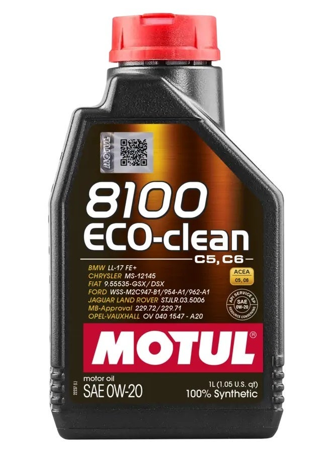 زيت محرك 8100 ECO-CLEAN ‏0W20‏ ‏(12×1 لتر)‏