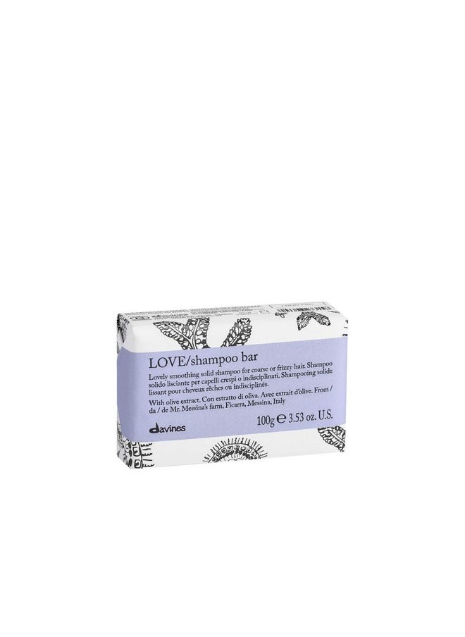 Davines Love Shampoo Bar For Frizzy Or Coarse Hair Add Softness Shine And Silky Texture 100 G.  - Image 1