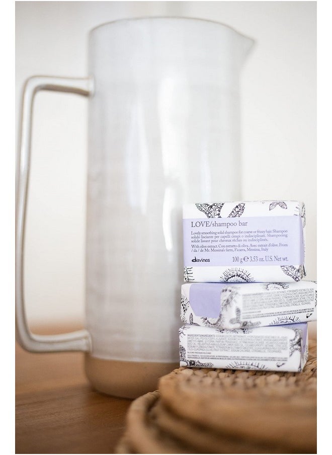 Davines Love Shampoo Bar For Frizzy Or Coarse Hair Add Softness Shine And Silky Texture 100 G.  - Image 3