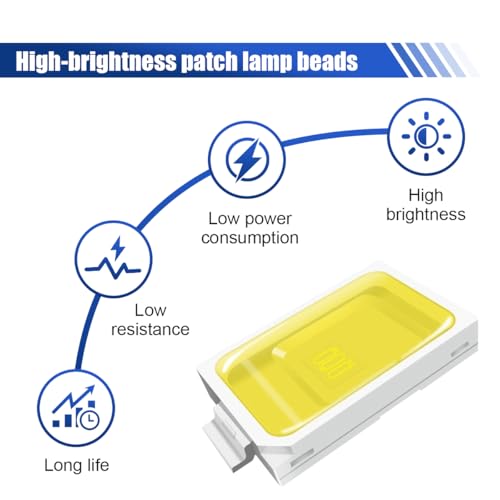 YoRise 2PCS Car LED License Plate Light Kit, Automotive Rear Tag Lamp Replacement Accessories, Car License Plate Lighting Bulb Assembly for Most Vehicles (White) - Image 3