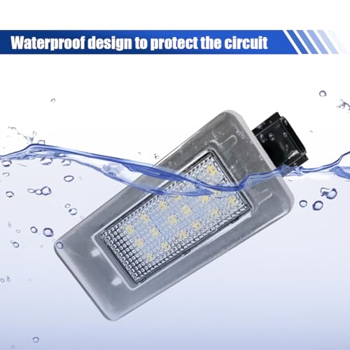 YoRise 2PCS Car LED License Plate Light Kit, Automotive Rear Tag Lamp Replacement Accessories, Car License Plate Lighting Bulb Assembly for Most Vehicles (White) - Image 4