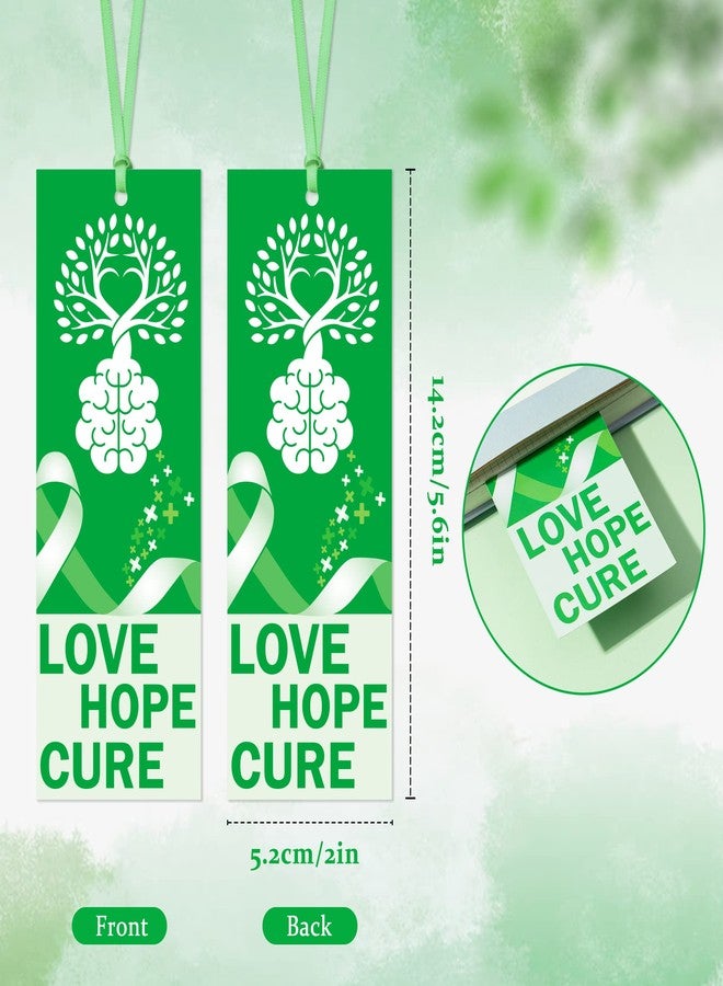 Haooryx Mental Health Awareness Bookmark - 123 Pcs Support Not Stigma Book Marks Know Science No Stigma Not Every Disability Is Visible Bookmarks Fundraiser Event Classroom Stationery Handout Supplies - Image 2