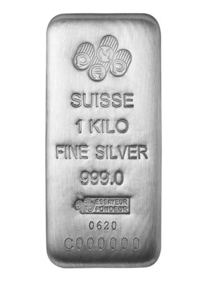 PAMP 1 KILOGRAM SILVER BAR 999.0 SILVER
