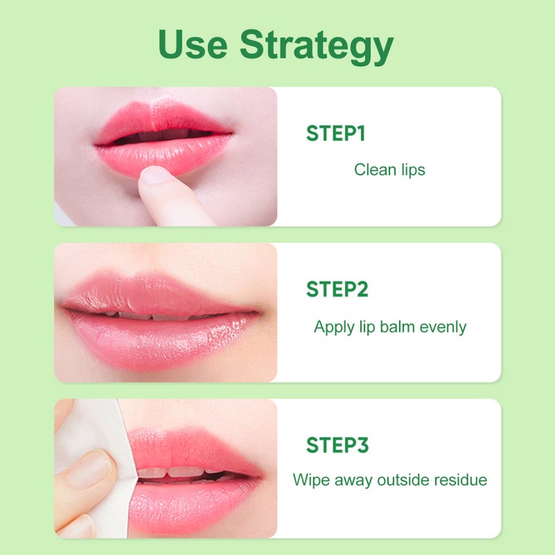 Aloe 2.7g Lip Balm Nourishing Moisturizing Brighten Lip Tone Fade Lip Lines Lips Care - Image 3